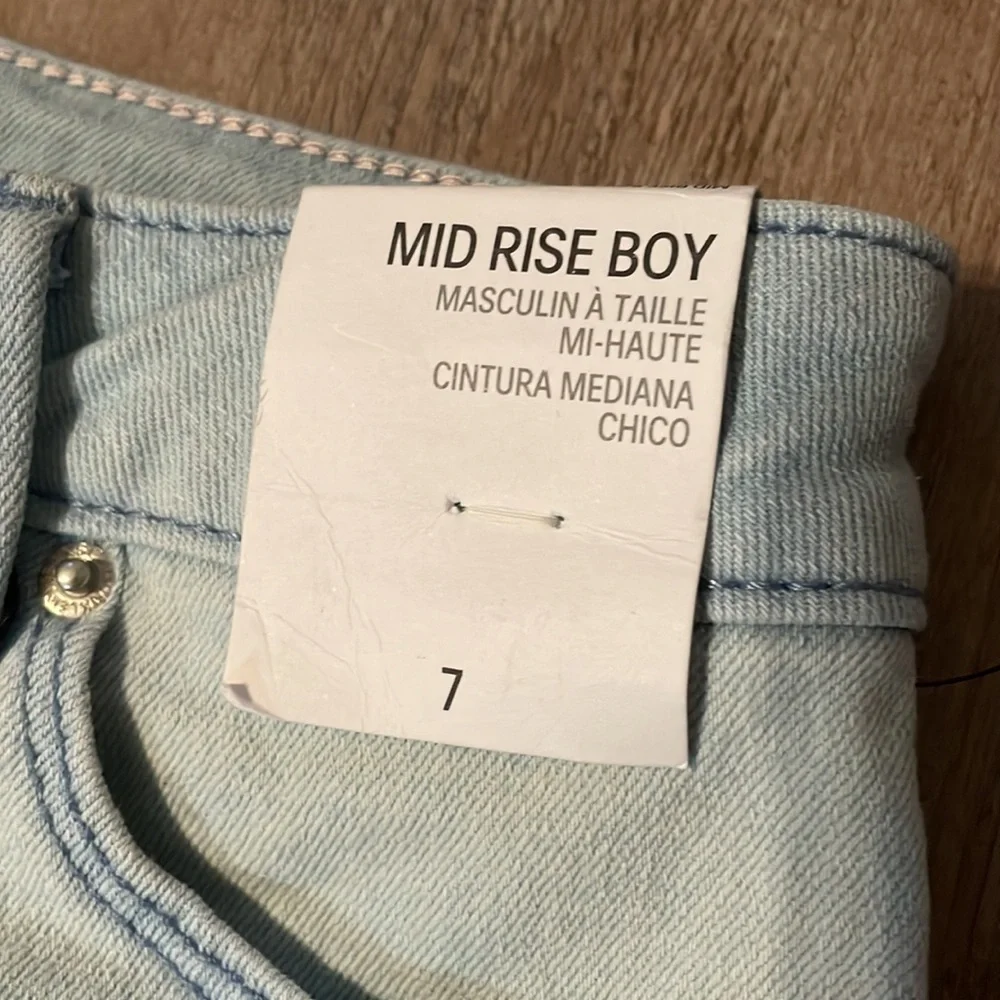 Calvin Klein Jean shorts mid rise body girls stretch denim